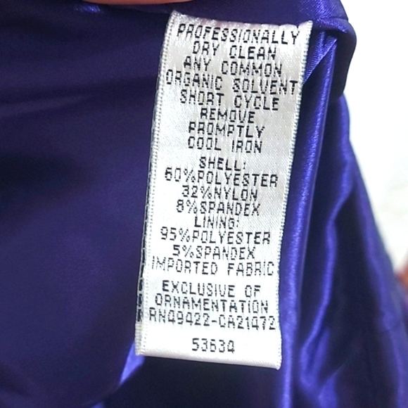 J McClintock Purple cocktail dress - Picture 11 of 12